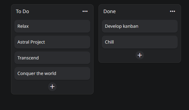Kanban board